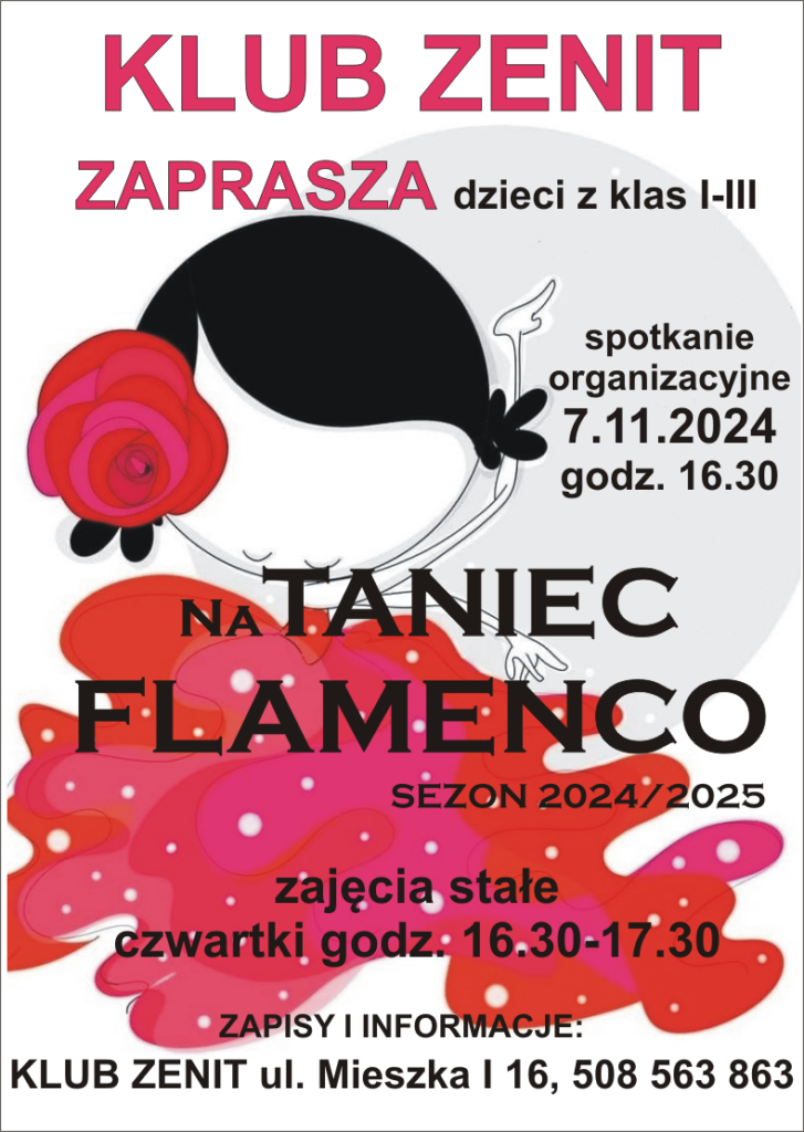 TANIEC FLAMENCO - zajęcia dla dzieci w wieku 6 - 10 lat