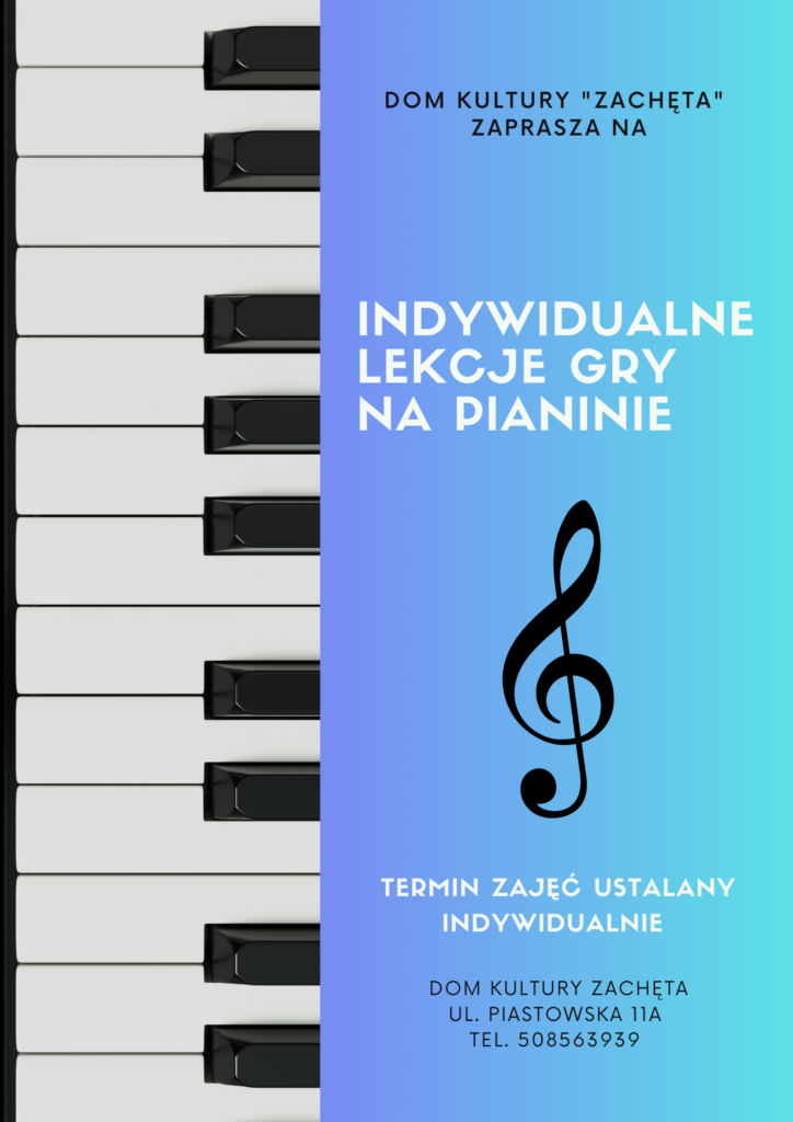 Pianino - indywidualne lekcje