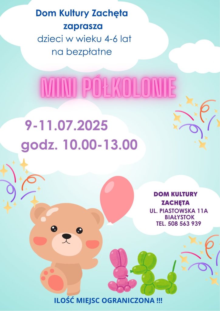 Mini Półkolonie w Domu Kultury