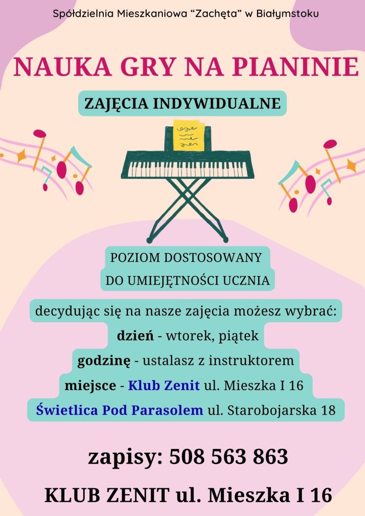Nauka gry na pianinie