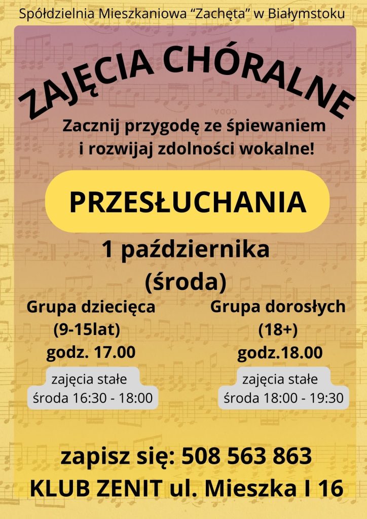 Zajęcia Chóralne