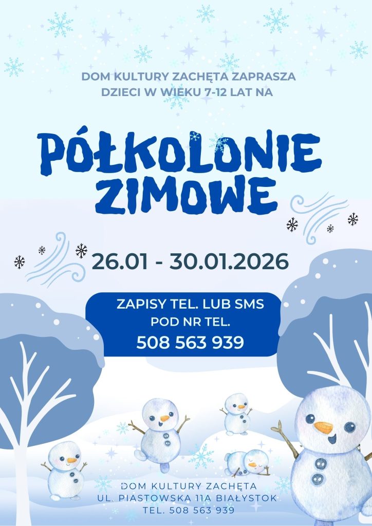 Półkolonie Zimowe w Domu Kultury
