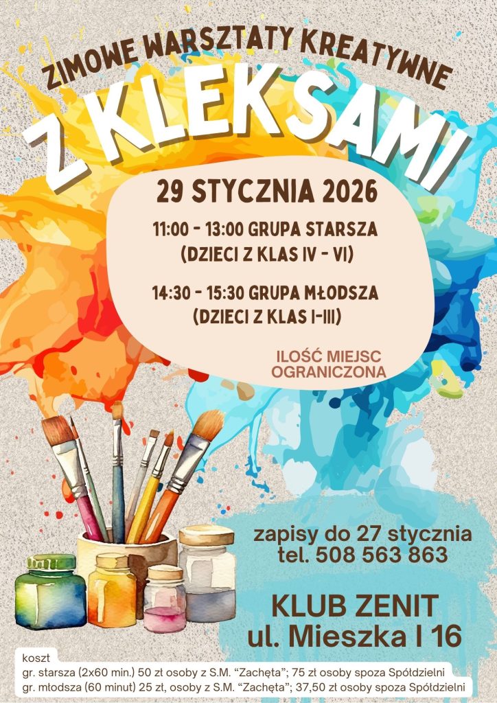 Zimowe Warsztaty Kreatywne z Kleksami