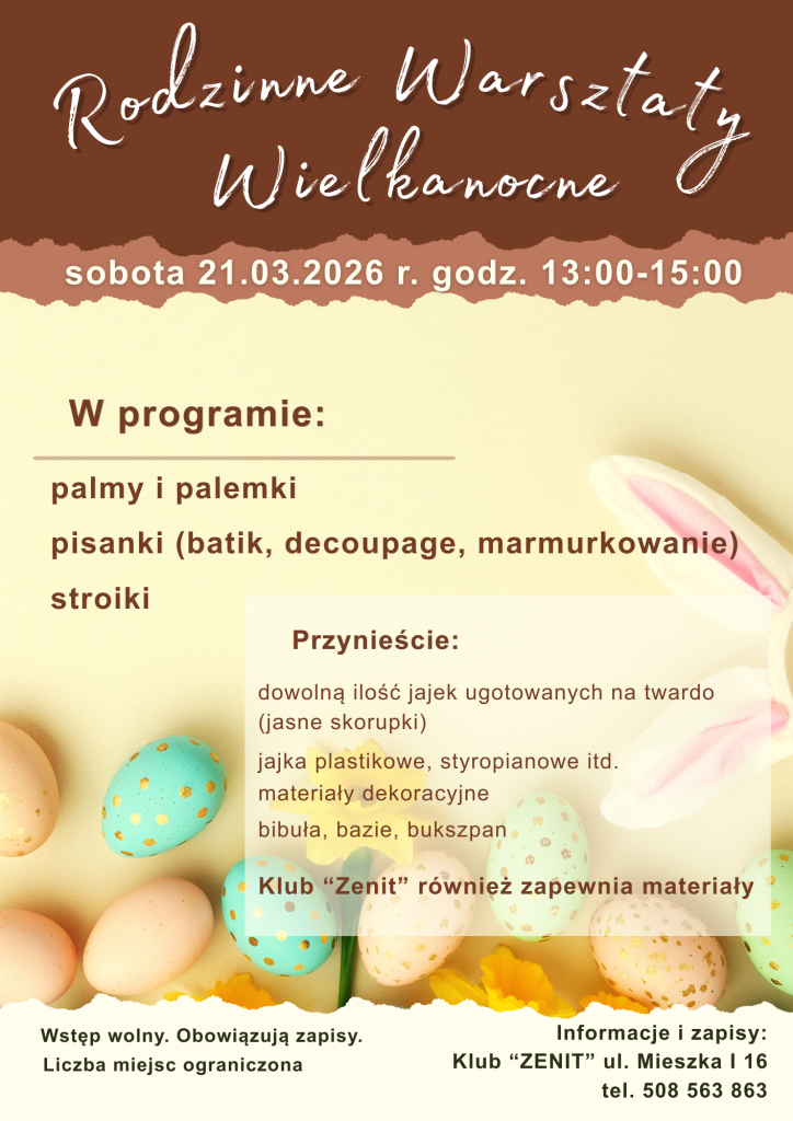 Rodzinne Warsztaty Wielkanocne w Zenicie