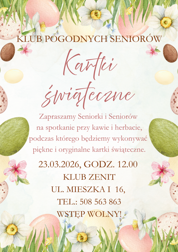 Klub Pogodnych Seniorów - Kartki Świąteczne