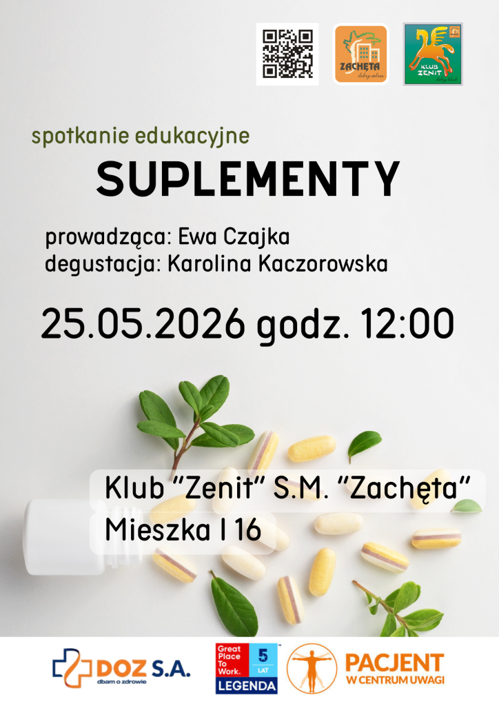 Suplementy - spotkanie edukacyjne