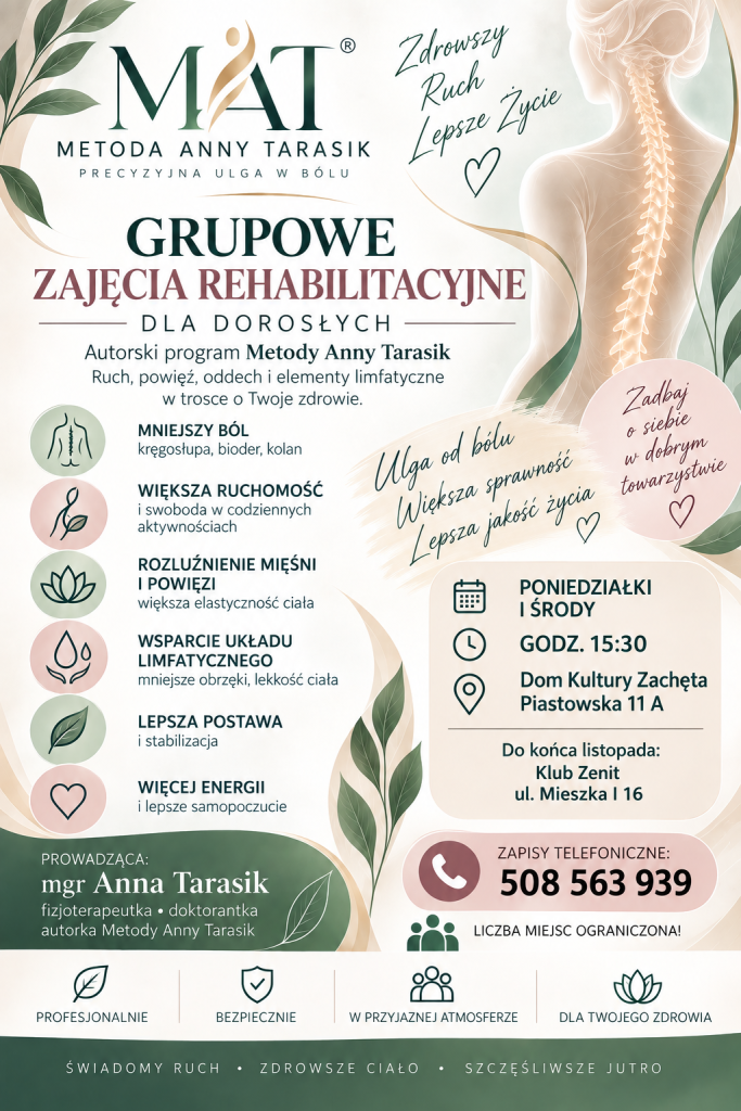 Grupowe Zajęcia Rehabilitacyjne dla dorosłych