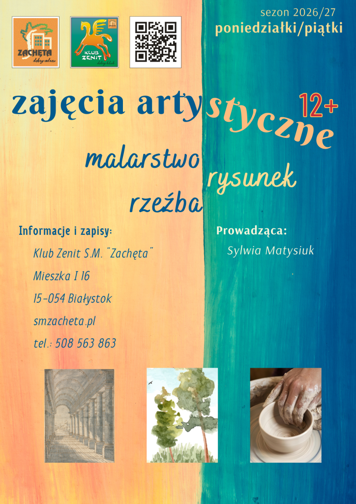 Zajęcia artystyczne 12+ w Klubie Zenit